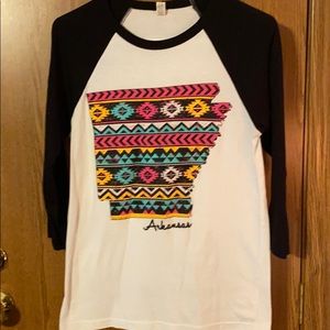 Aztec Arkansas Baseball Tee